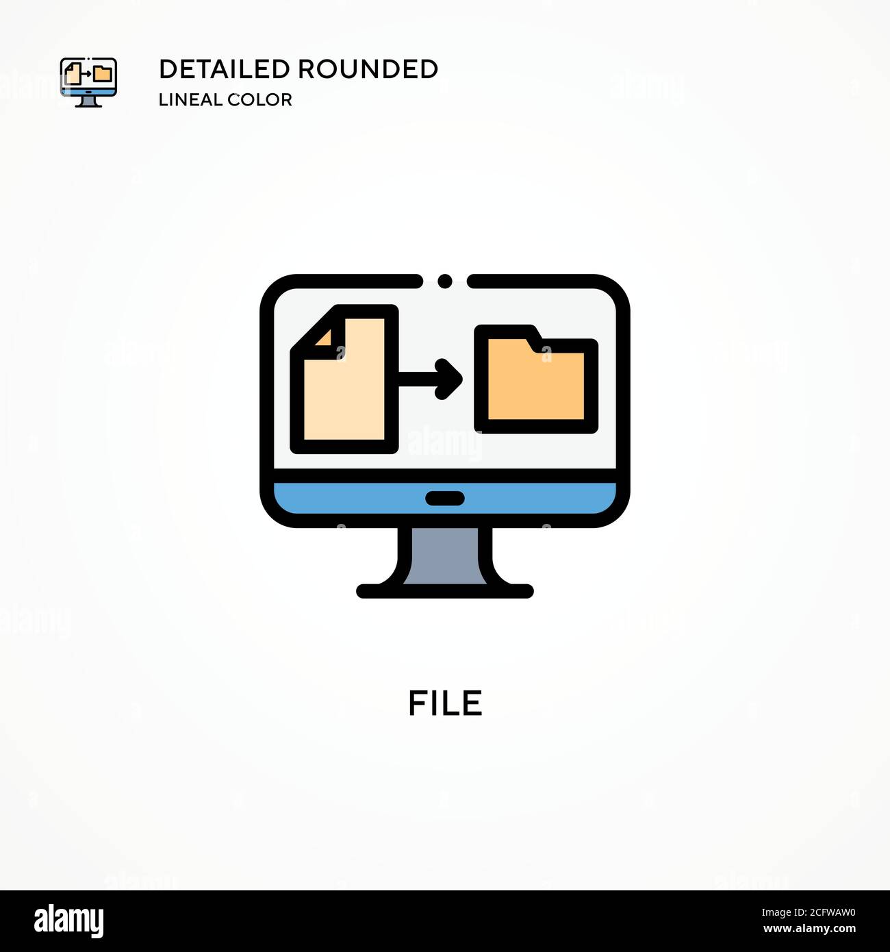File vector icon. Modern vector illustration concepts. Easy to edit and ...
