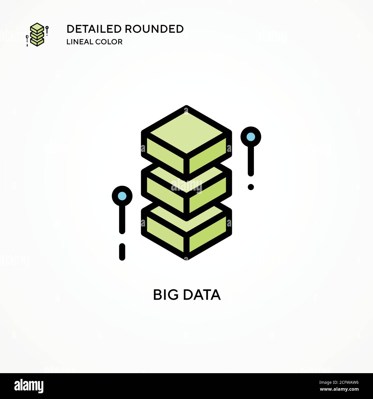 Big data vector icon. Modern vector illustration concepts. Easy to edit ...