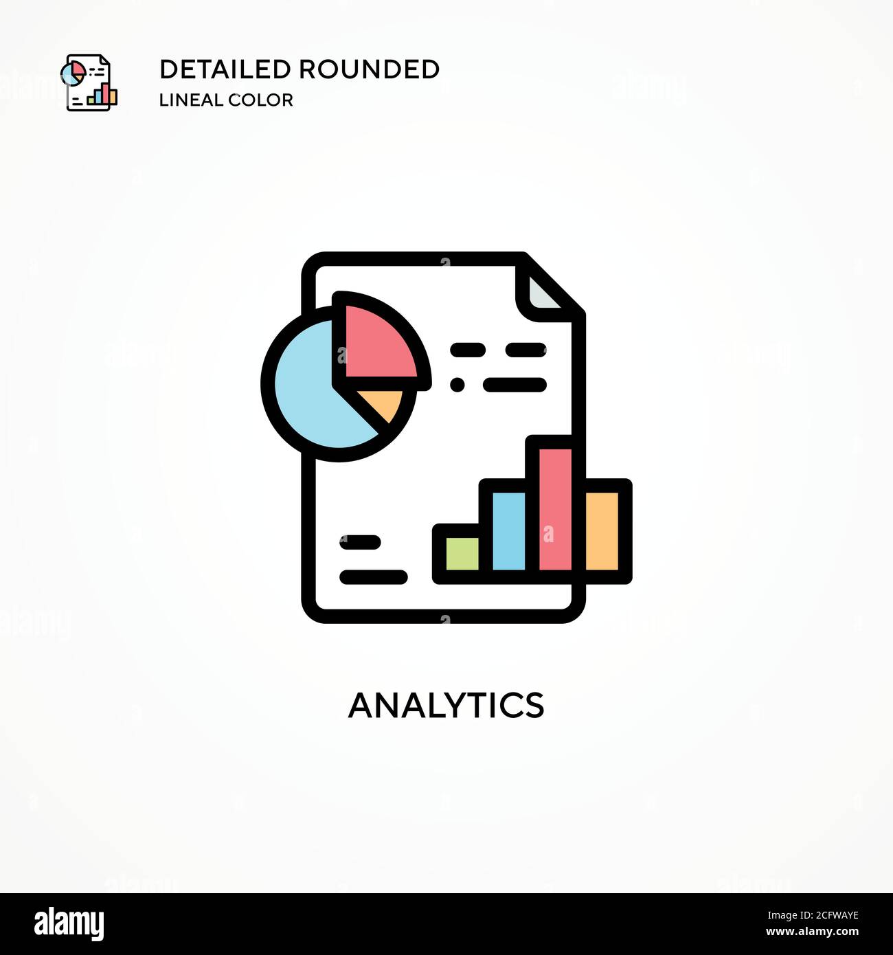 Analytics vector icon. Modern vector illustration concepts. Easy to ...