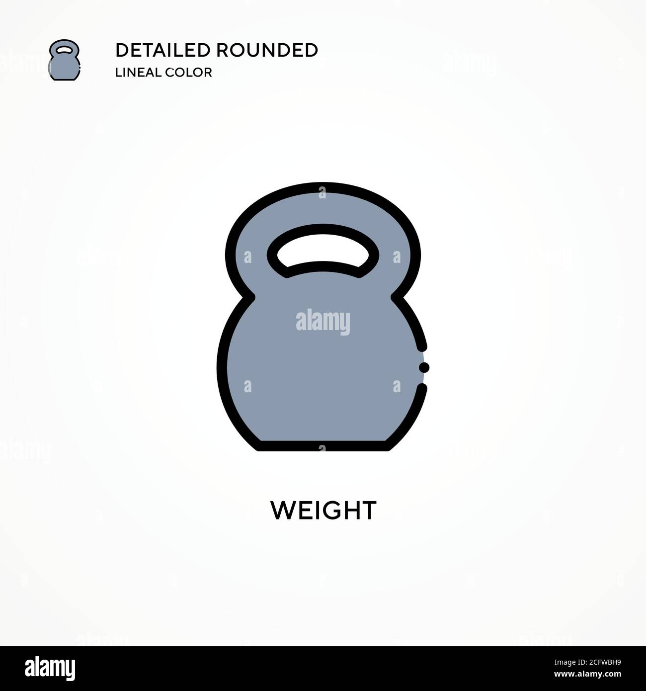 Weight vector icon. Modern vector illustration concepts. Easy to edit ...