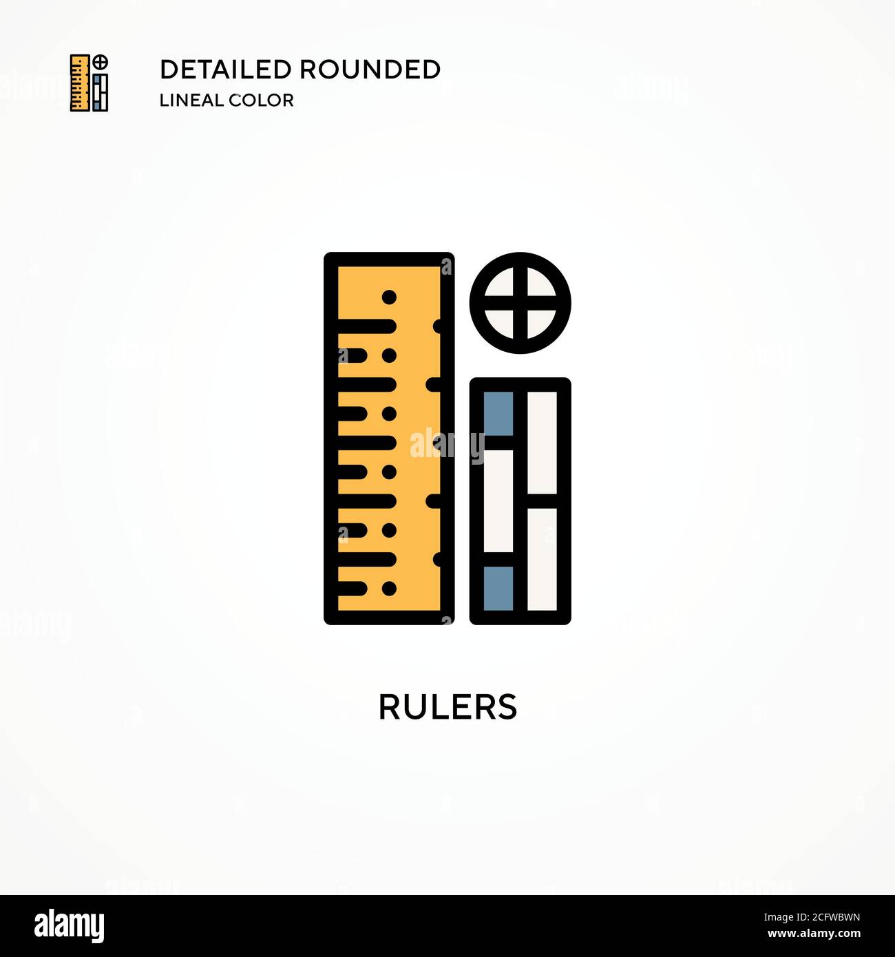Rulers vector icon. Modern vector illustration concepts. Easy to edit ...