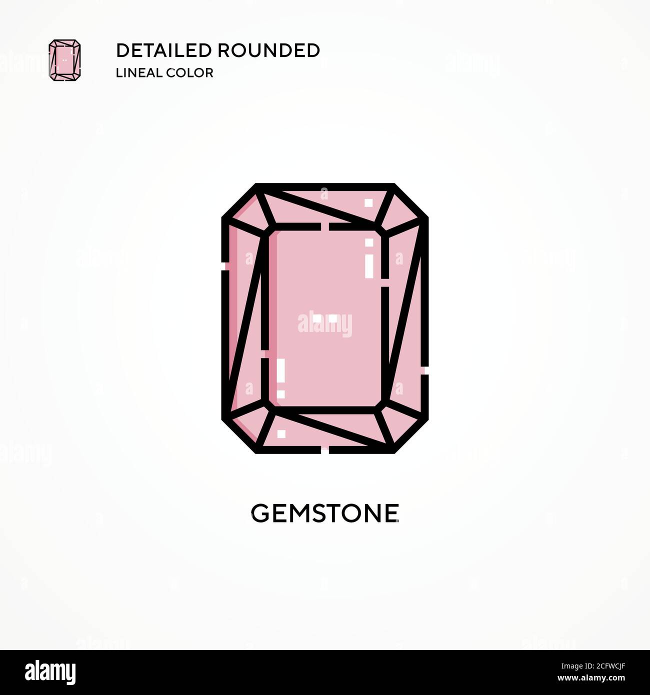 Gemstone vector icon. Modern vector illustration concepts. Easy to edit ...