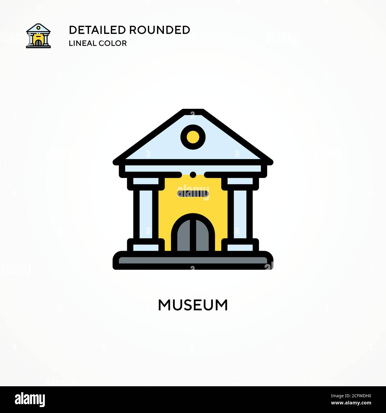 Museum vector icon. Modern vector illustration concepts. Easy to edit ...