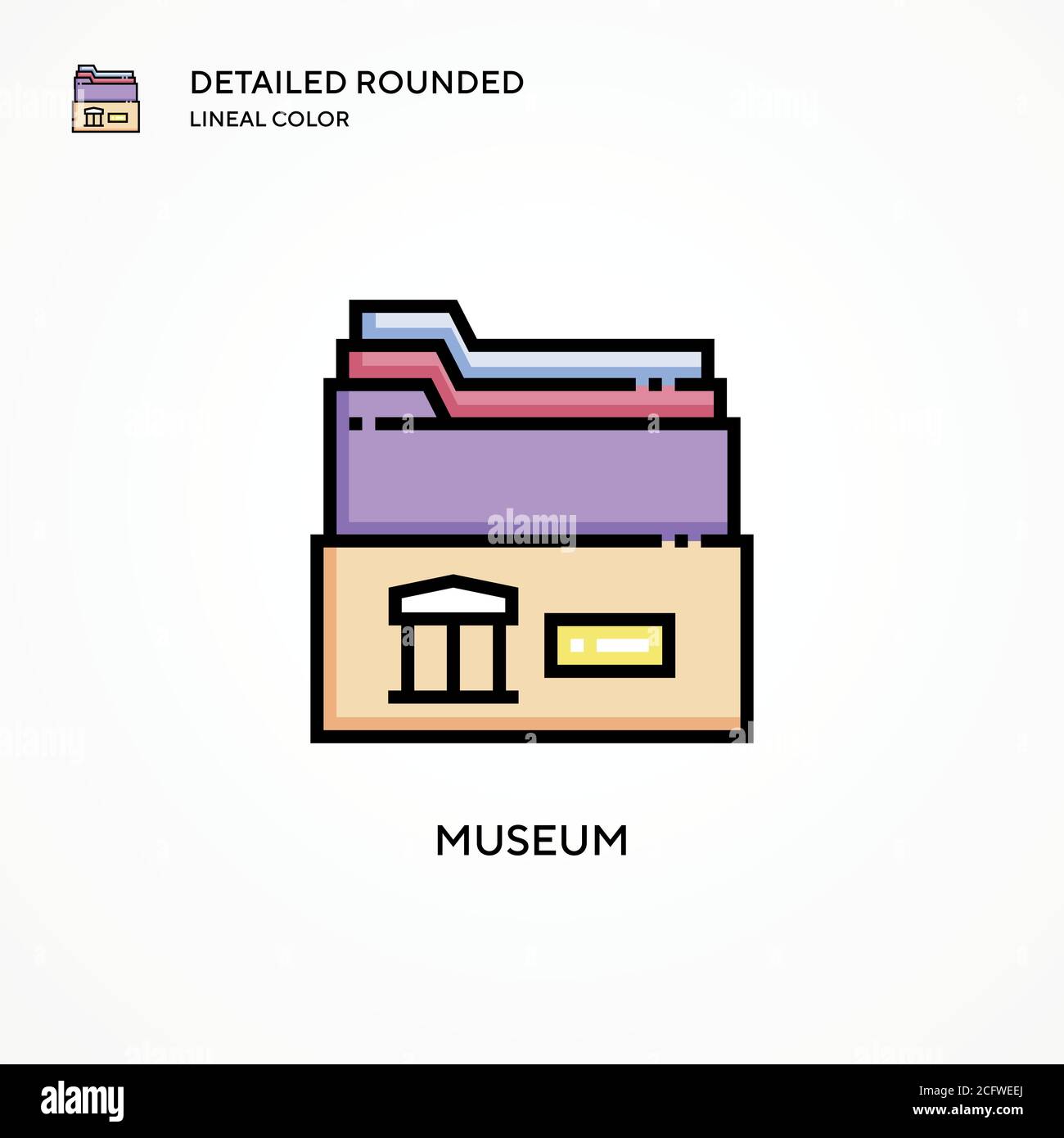 Museum vector icon. Modern vector illustration concepts. Easy to edit ...