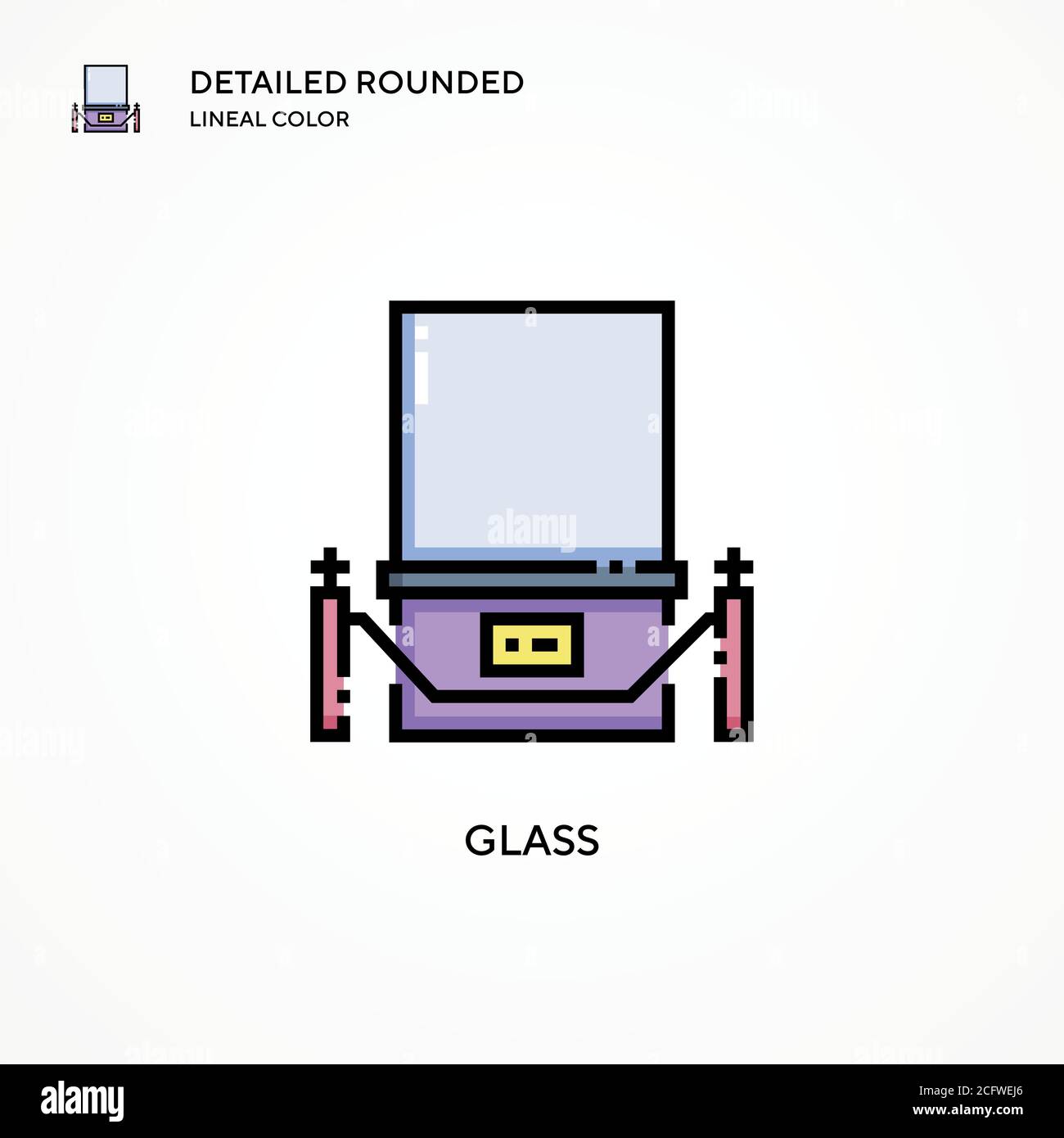 Glass vector icon. Modern vector illustration concepts. Easy to edit ...