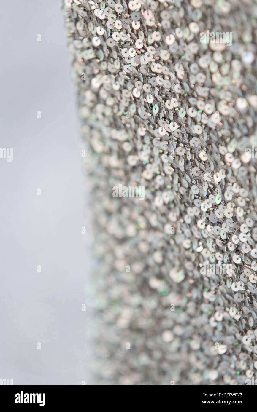 Sequins on a dress Stock Photo