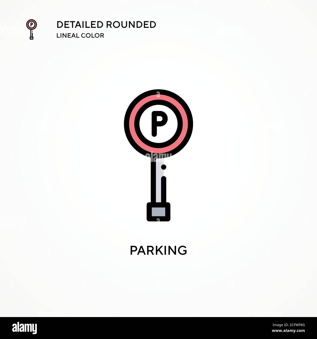 Parking Vector Icon Modern Vector Illustration Concepts Easy To Edit