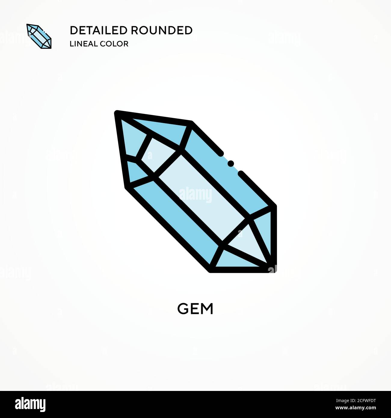 Gem vector icon. Modern vector illustration concepts. Easy to edit and ...