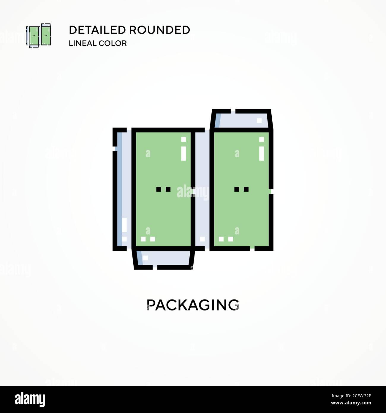 Packaging vector icon. Modern vector illustration concepts. Easy to ...