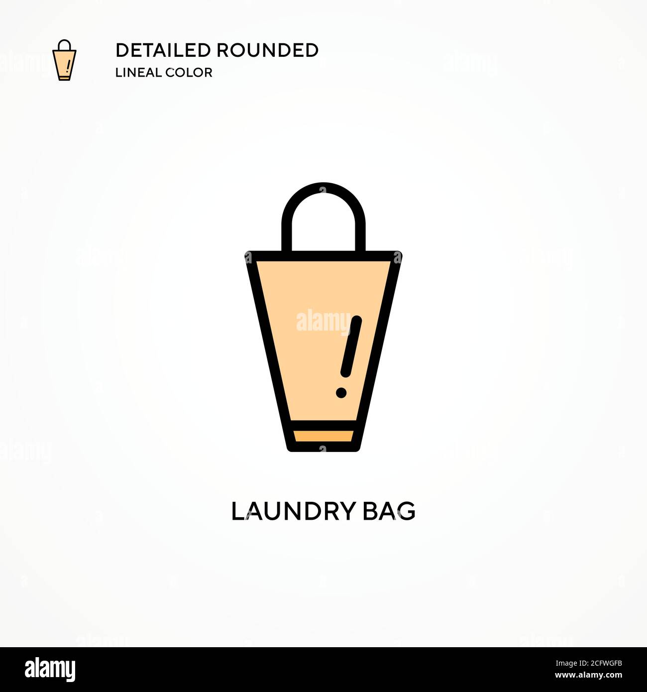 Laundry Bag Vector Icon Modern Vector Illustration Concepts Easy To Edit And Customize Stock Vector Image Art Alamy