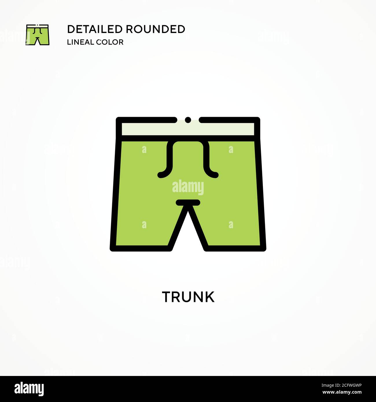 Trunk vector icon. Modern vector illustration concepts. Easy to edit
