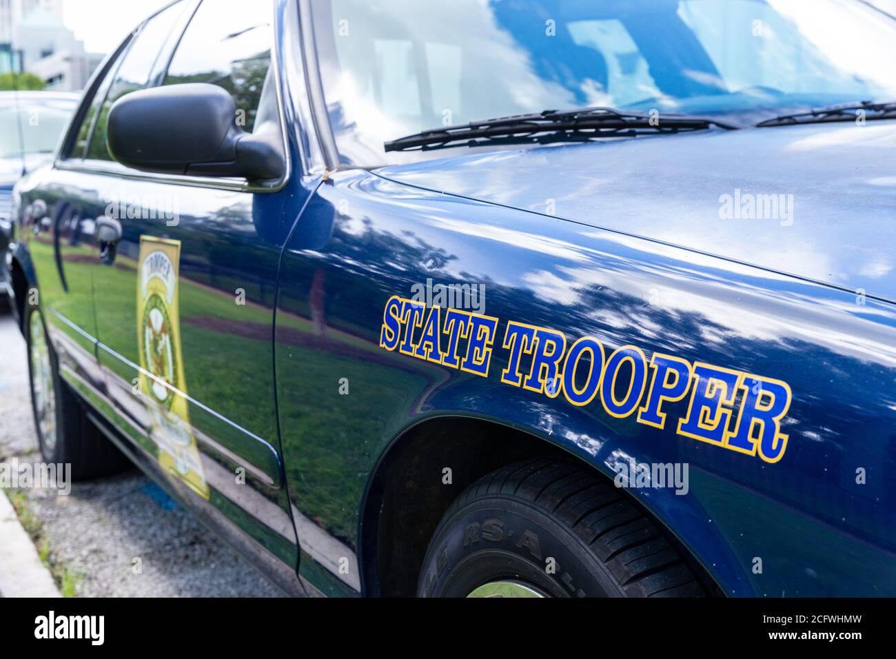 Montgomery, AL / USA - August 27, 2020: Alabama State Trooper patrol car Stock Photo