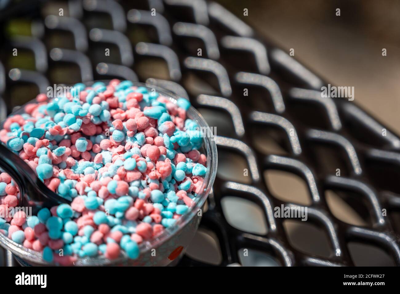 Ice cream made by super freezing with liquid nitrogen to form small spheres  Stock Photo - Alamy