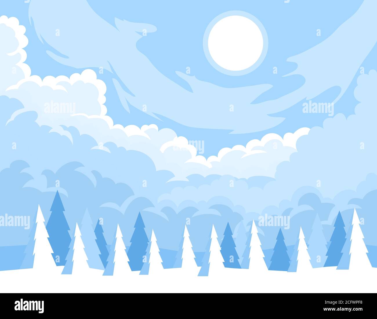 Abstract winter background Stock Vector