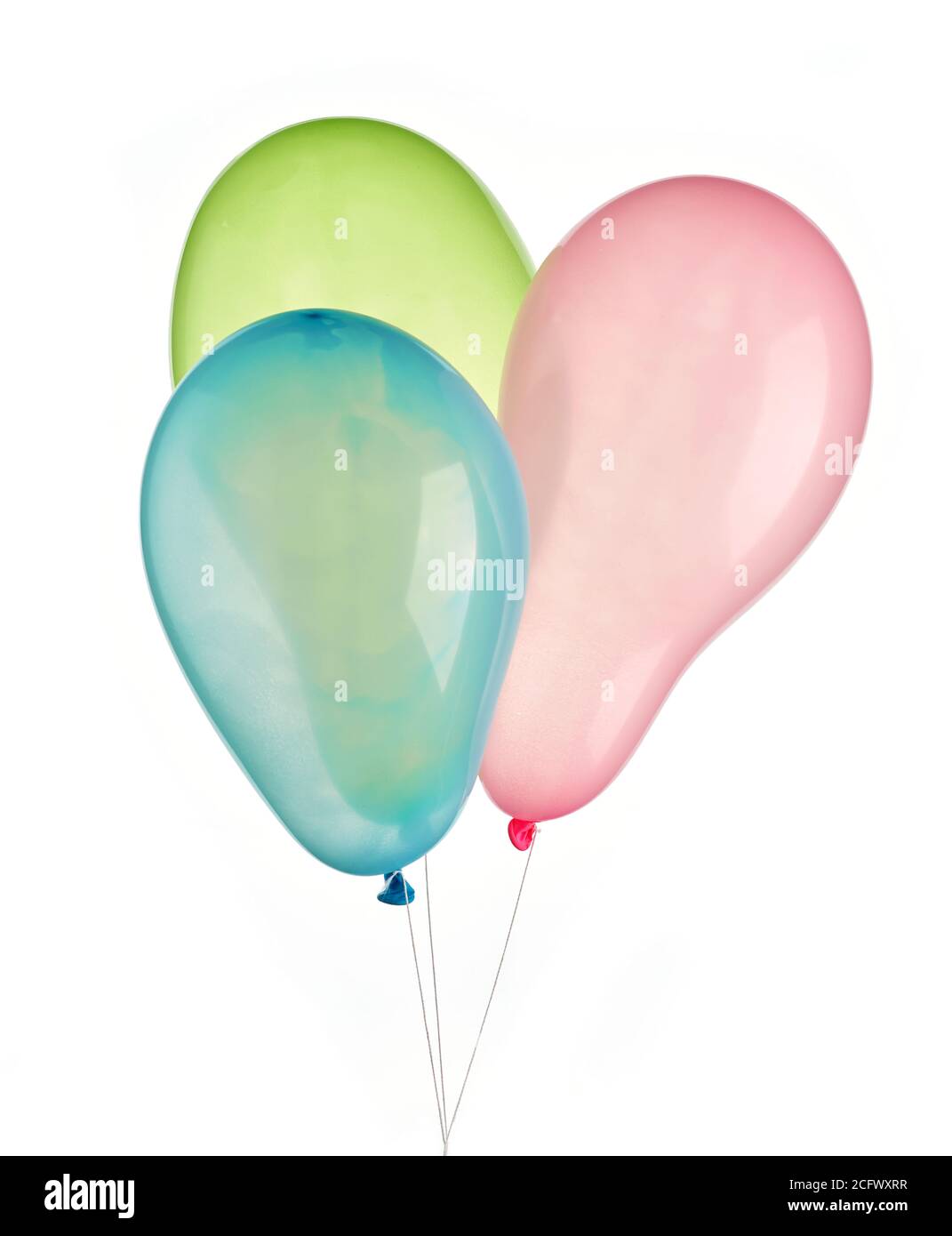 colorful balloons isolated on white background Stock Photo - Alamy