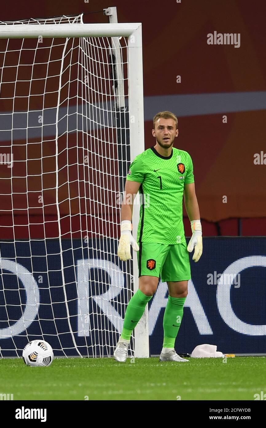 Jasper Cillessen (Netherlands)                       during the UEFA Nations League 2020-2021 match between  Netherlands 0-1 Italy    at Amsterdam Arena on September 07 , 2020 in Amsterdam, Netherlands. (Photo by Maurizio Borsari/AFLO) Stock Photo