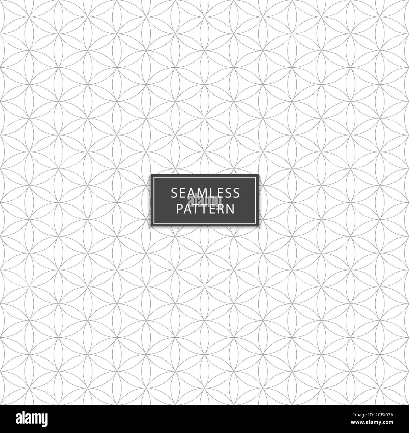 Seamless Pattern in Modern style circular texture Vector file. Repeating geometric Circles pattern. Simple geometry graphic design for background. Stock Vector