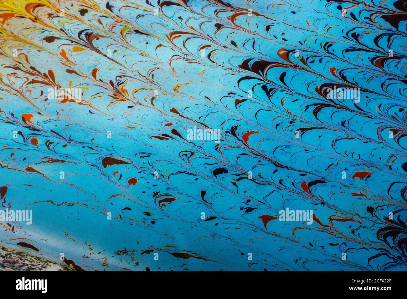 Marbling paint technique hi-res stock photography and images - Alamy