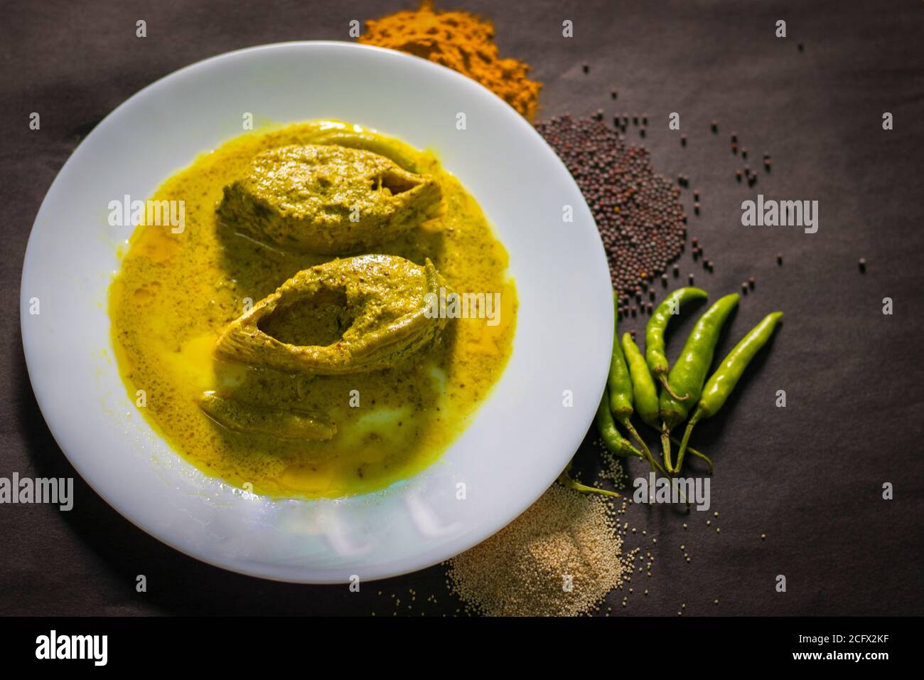 Famous Bengali Dish Hilsa/Ilish fish with poppy and mustard seed recipe