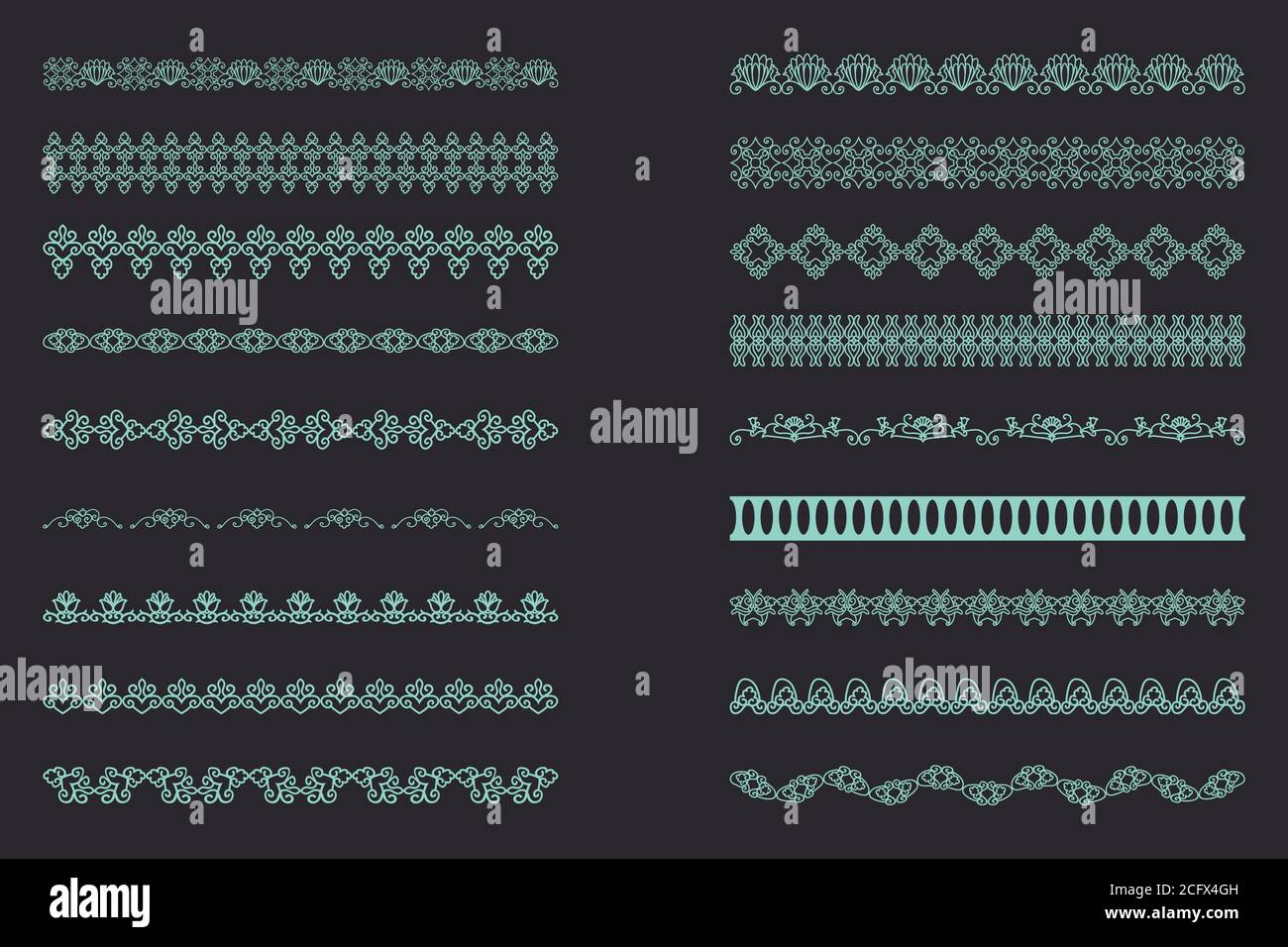 Elegant Lace Borders Frames laser cut Stock Vector