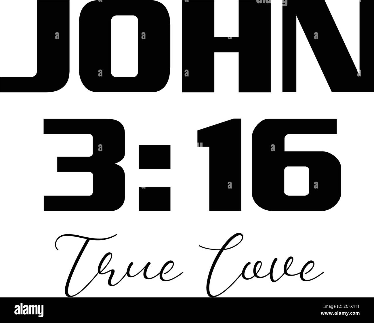 Christian faith, Typography for print or use as poster, card, flyer or T Shirt Stock Vector