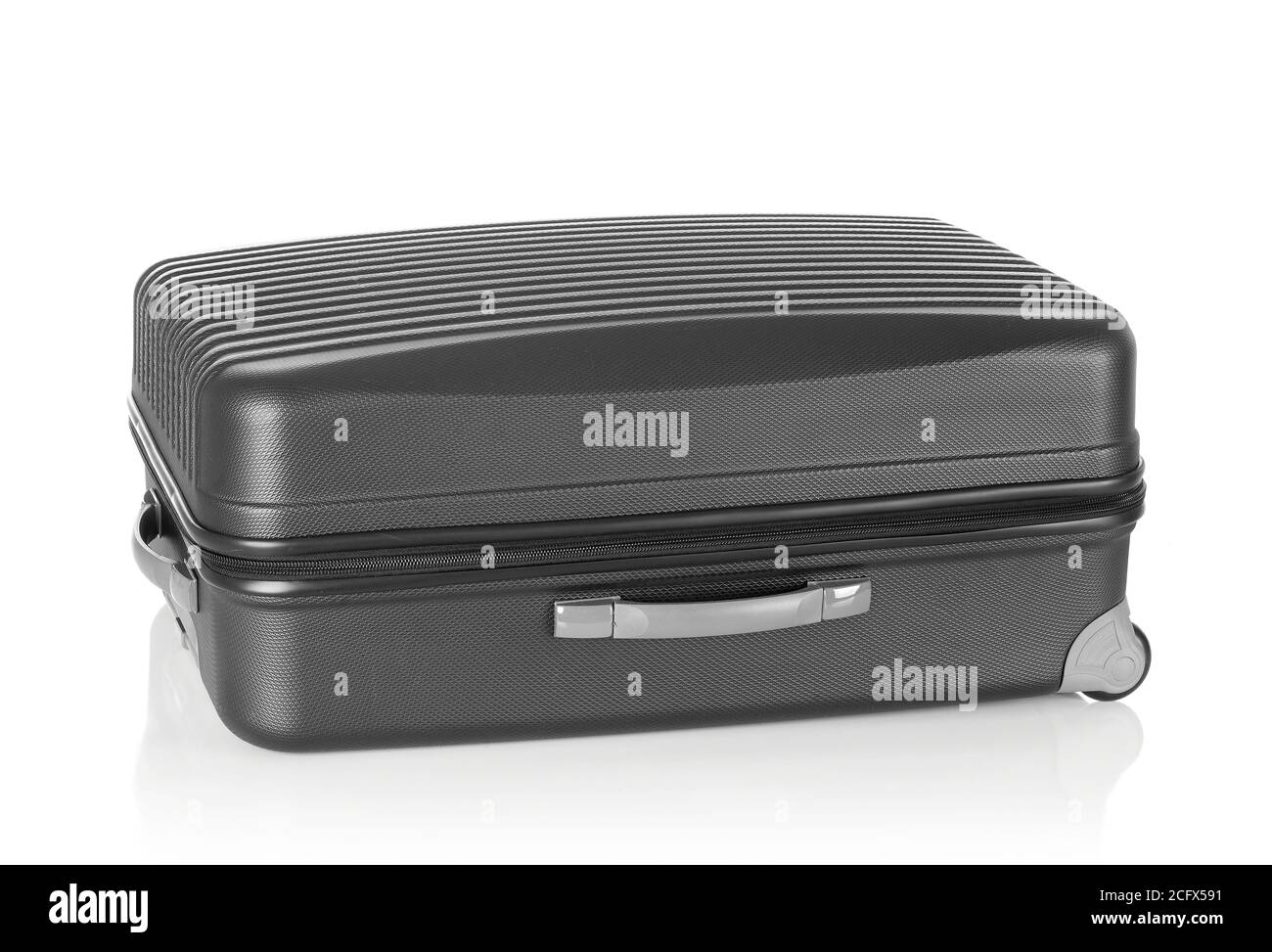 Black suitcase isolated on white Stock Photo Alamy