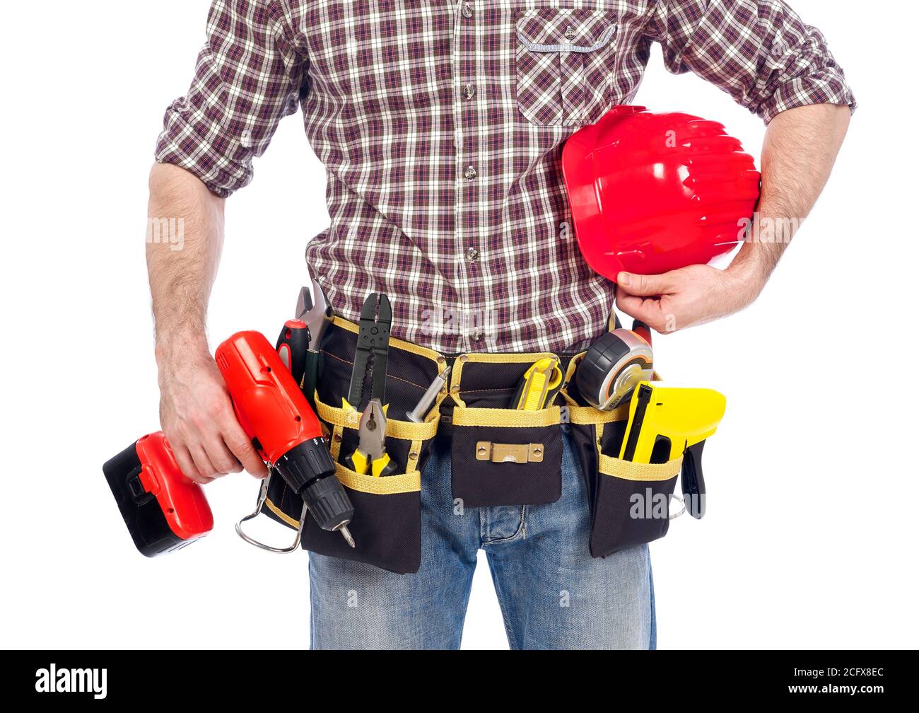 Construction tool belt hi-res stock photography and images - Alamy