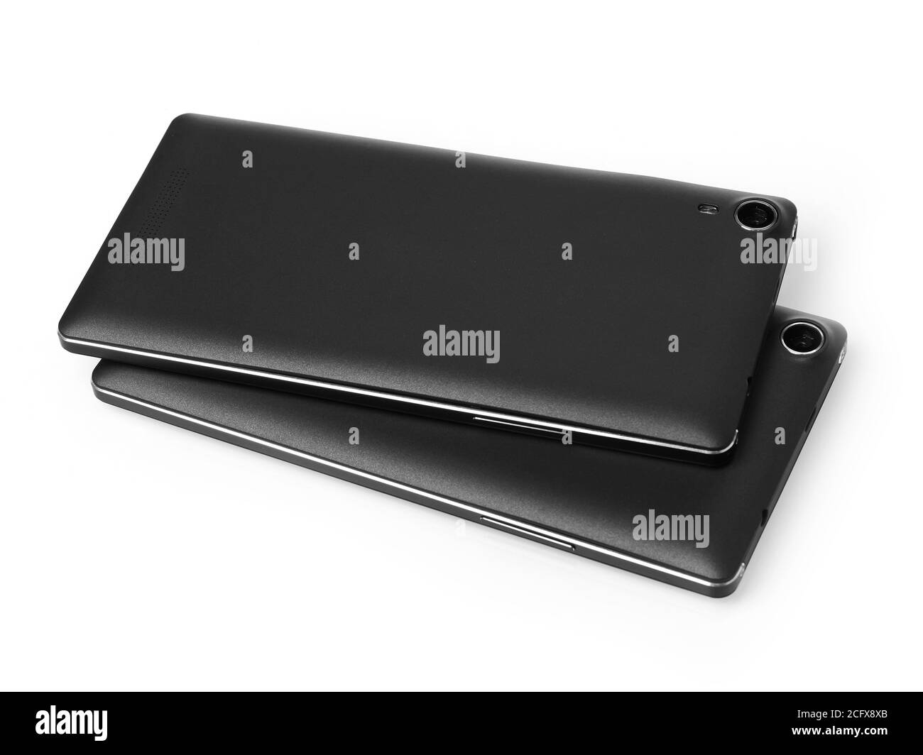 Mobile phones back view Stock Photo - Alamy