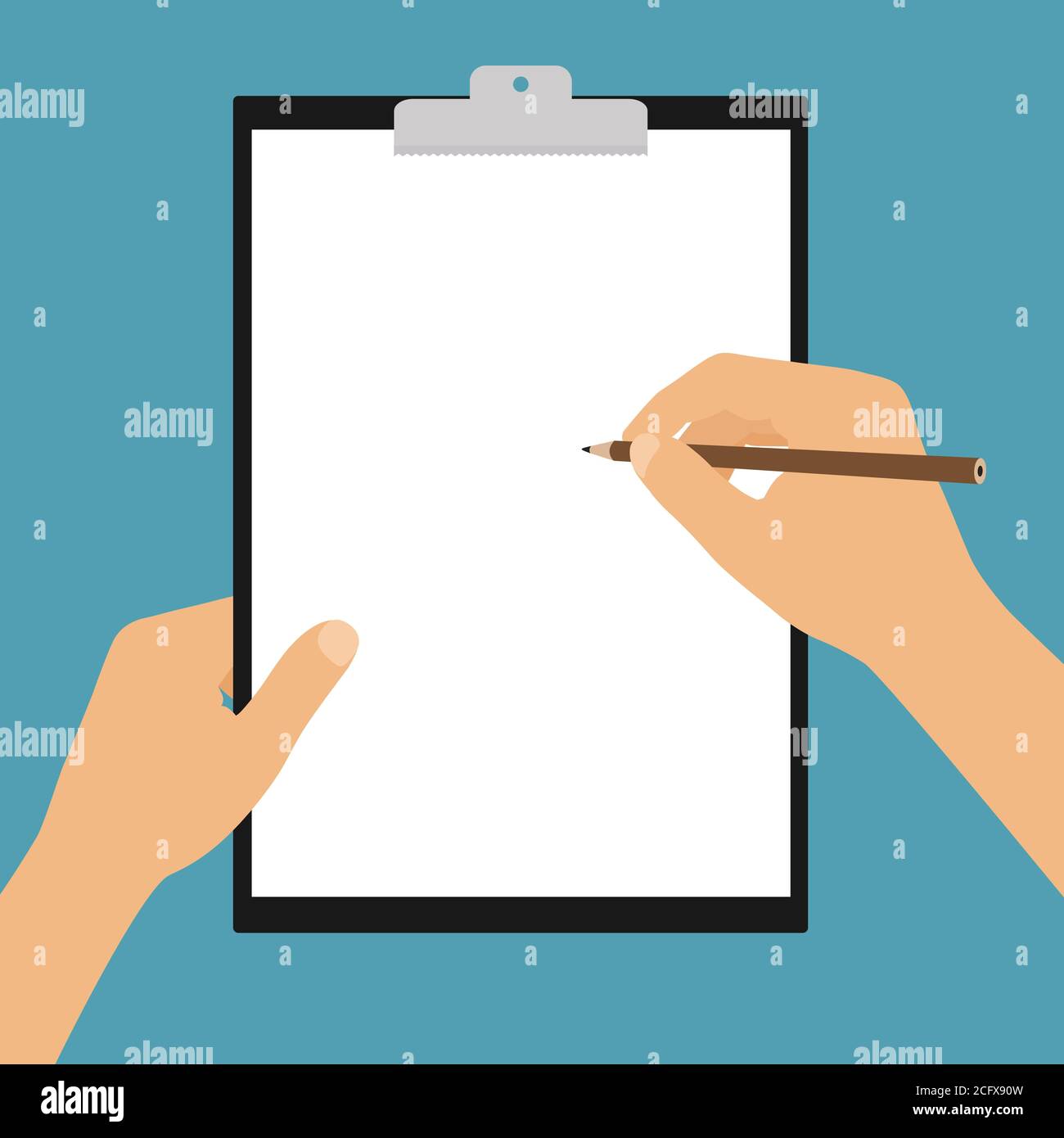 Cartoon illustration man holding paper hi-res stock photography and ...