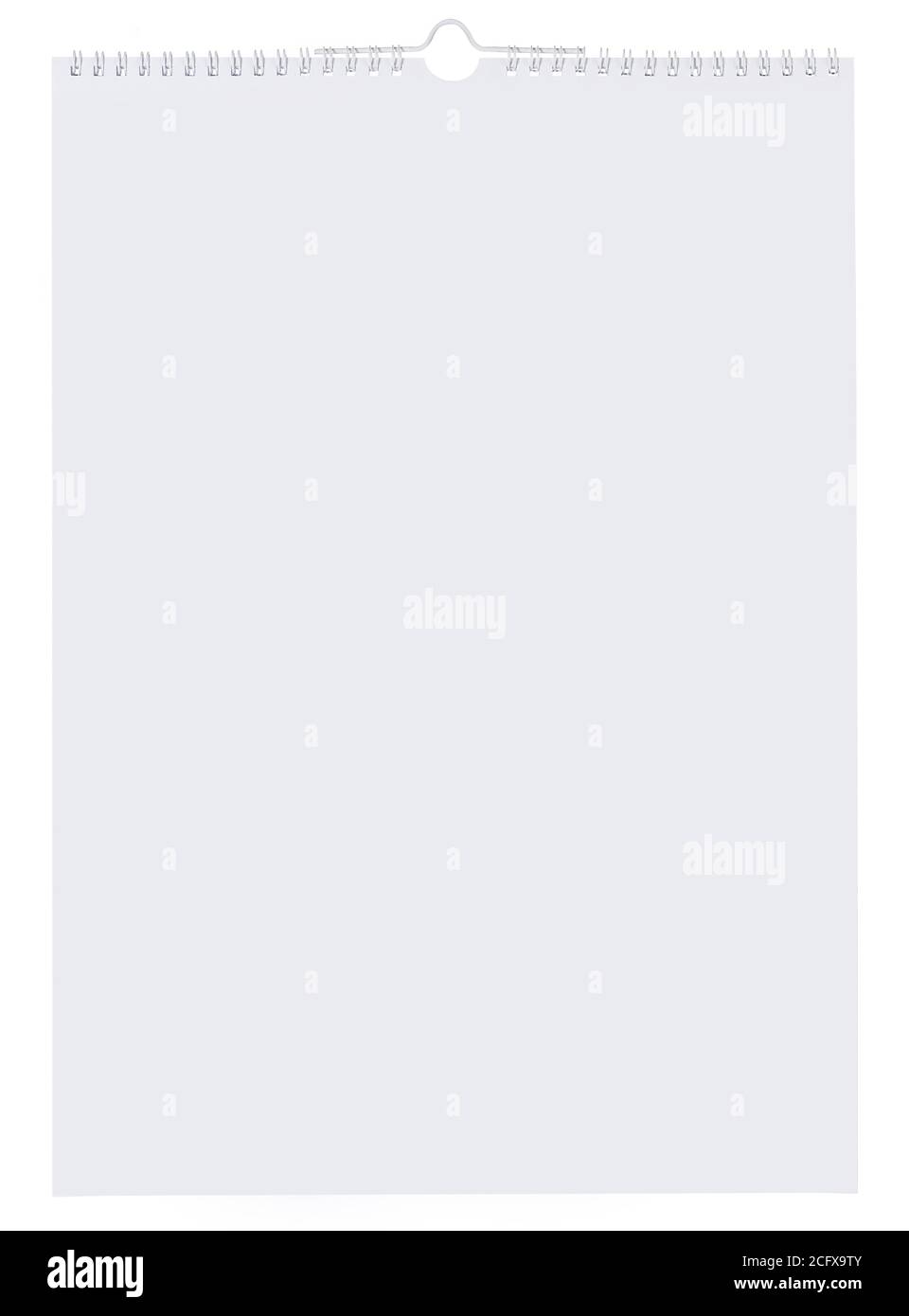 Blank wall calendar on white background Stock Photo - Alamy