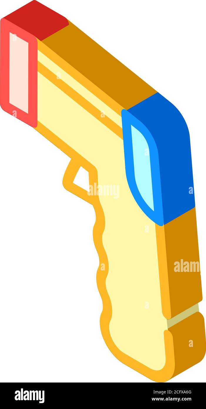 pyrometer measuring equipment isometric icon vector illustration Stock ...