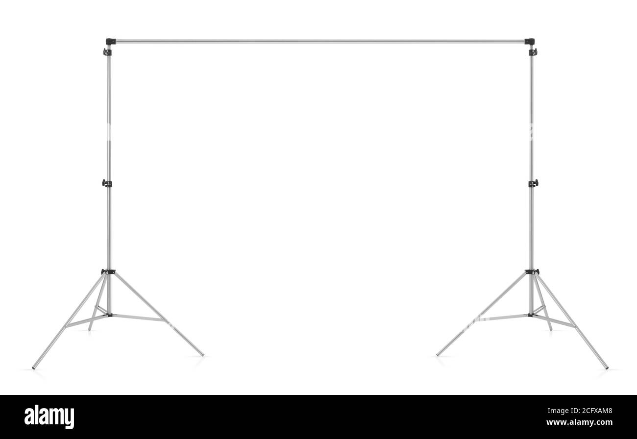 Background support system isolated on white Stock Photo Alamy