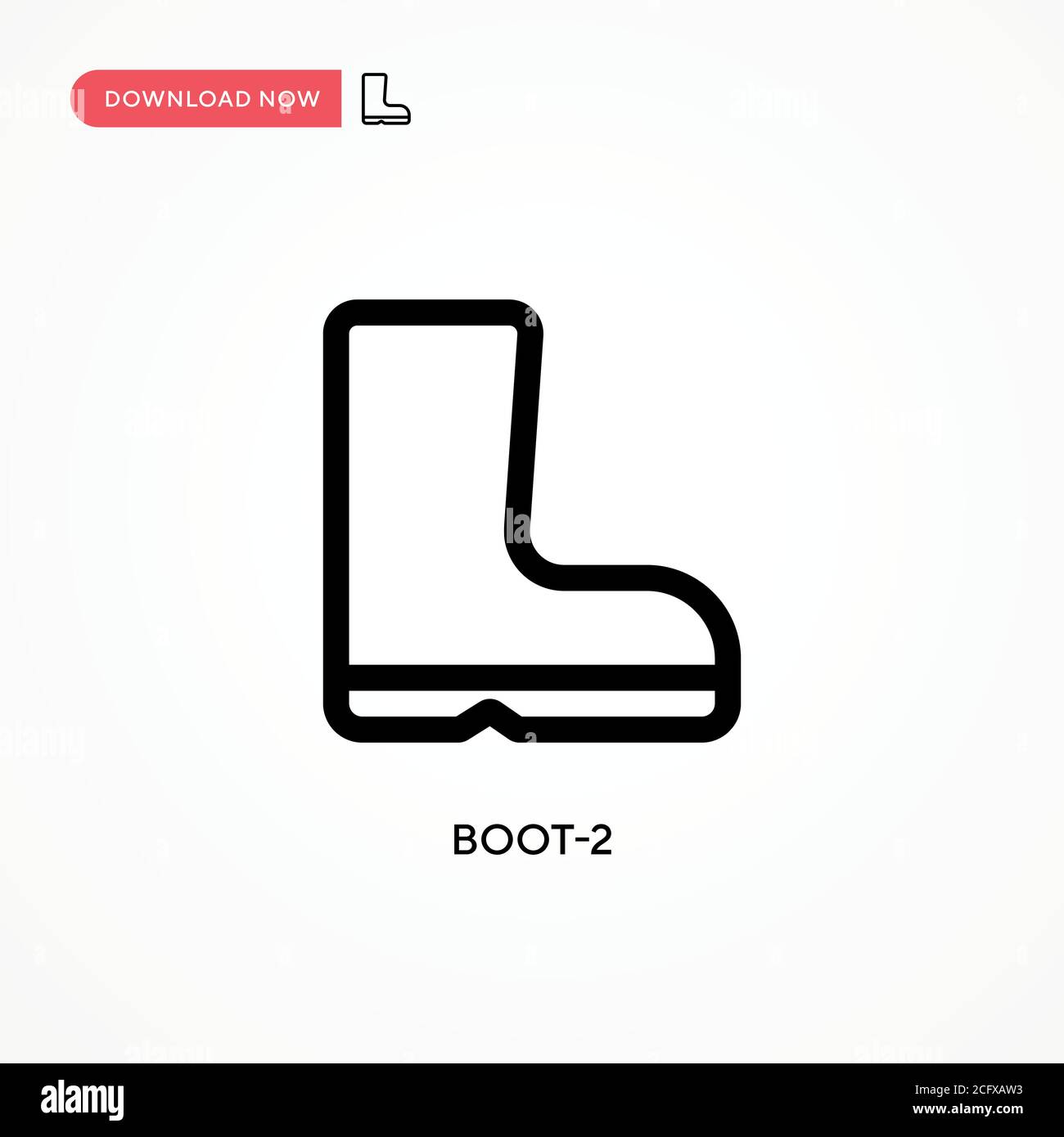 Boot-2 Simple vector icon. Modern, simple flat vector illustration for ...
