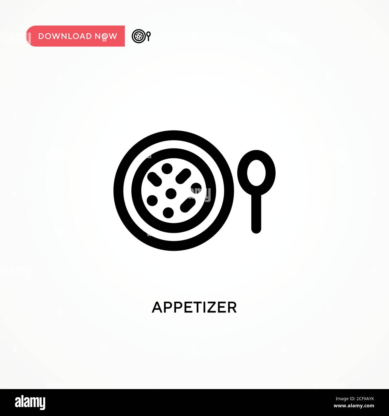 Appetizer Simple vector icon. Modern, simple flat vector illustration ...