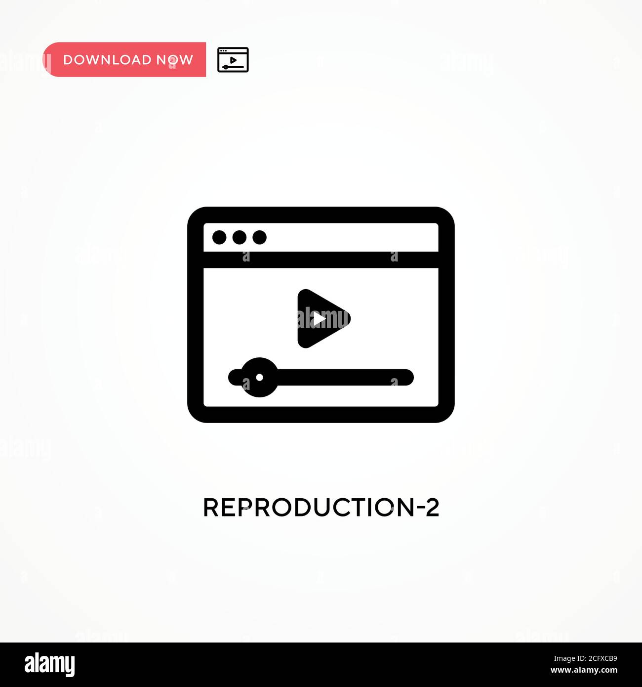 Reproduction-2 Simple vector icon. Modern, simple flat vector illustration for web site or mobile app Stock Vector