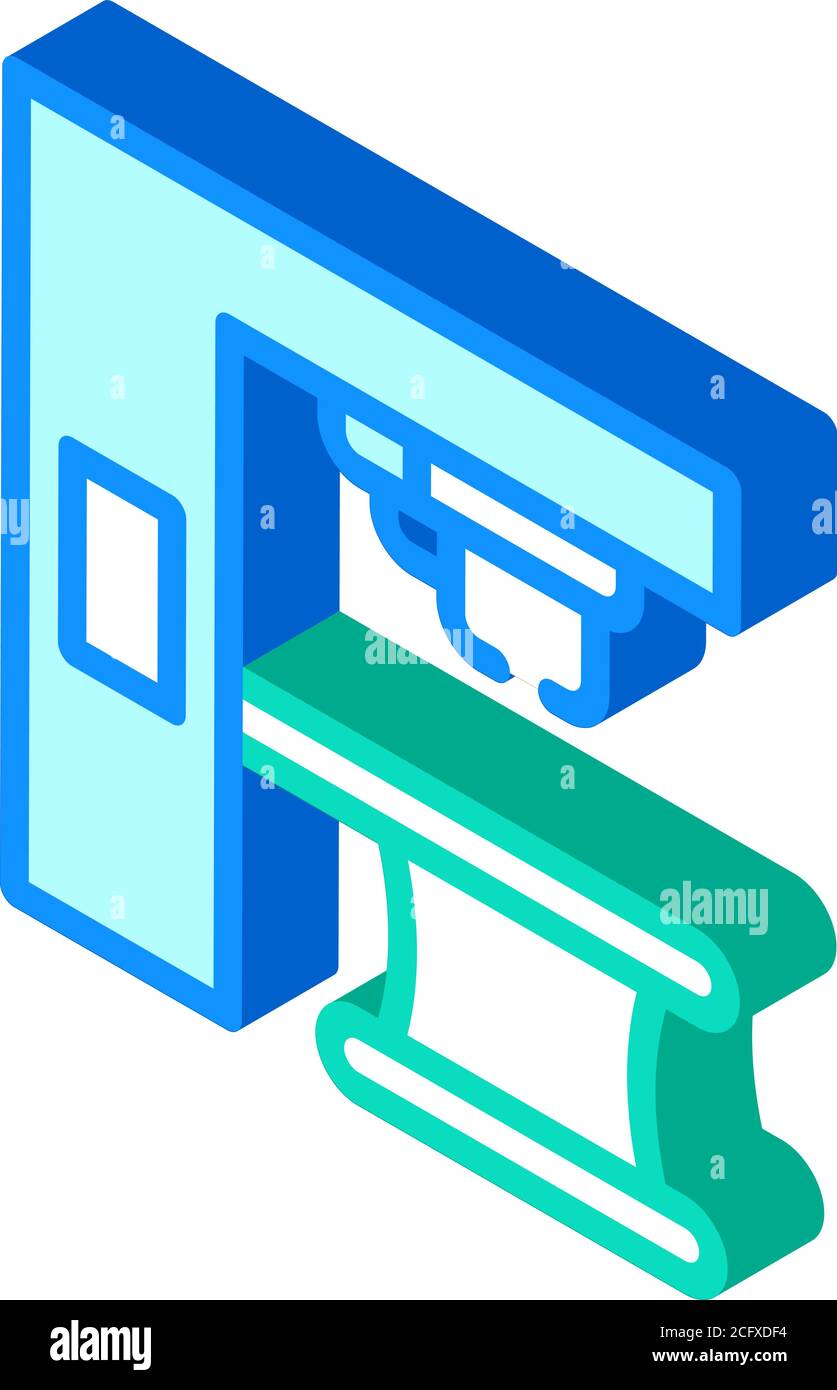 x-ray medical equipment isometric icon vector illustration Stock Vector ...