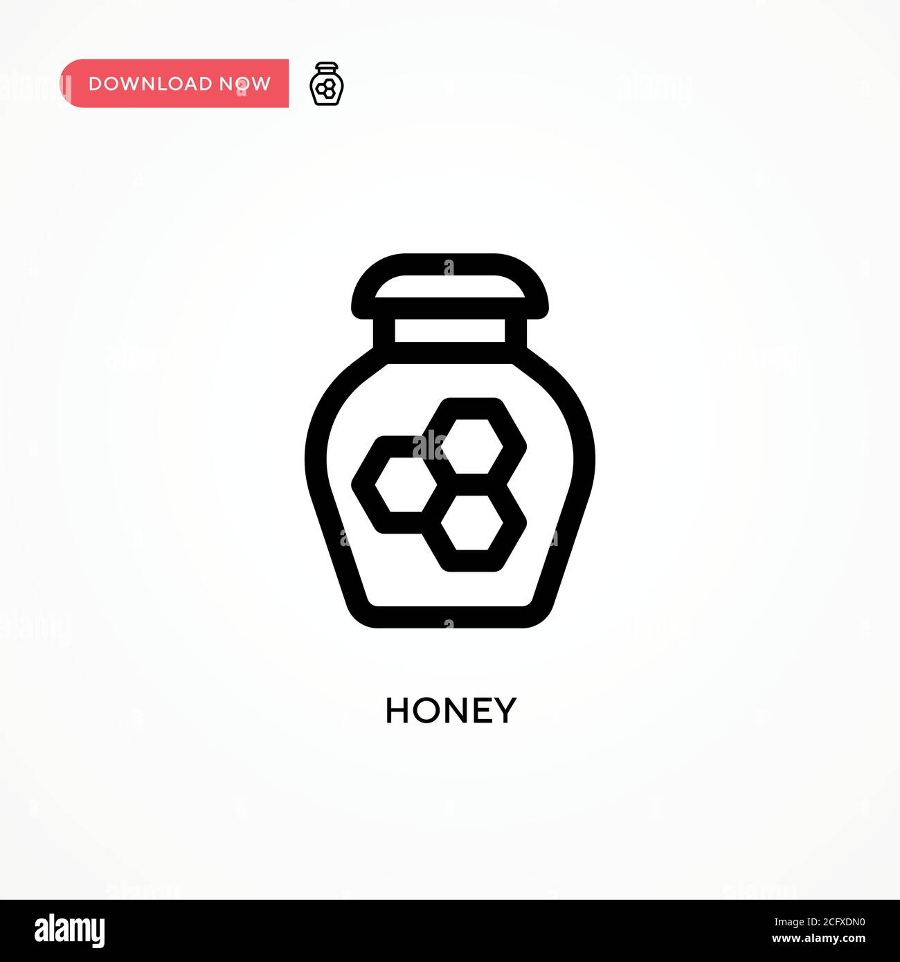 Honey Simple vector icon. Modern, simple flat vector illustration for ...