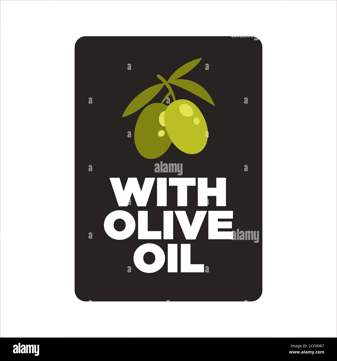 Olive Oil icon. Symbol for products made with olive oil Stock Vector