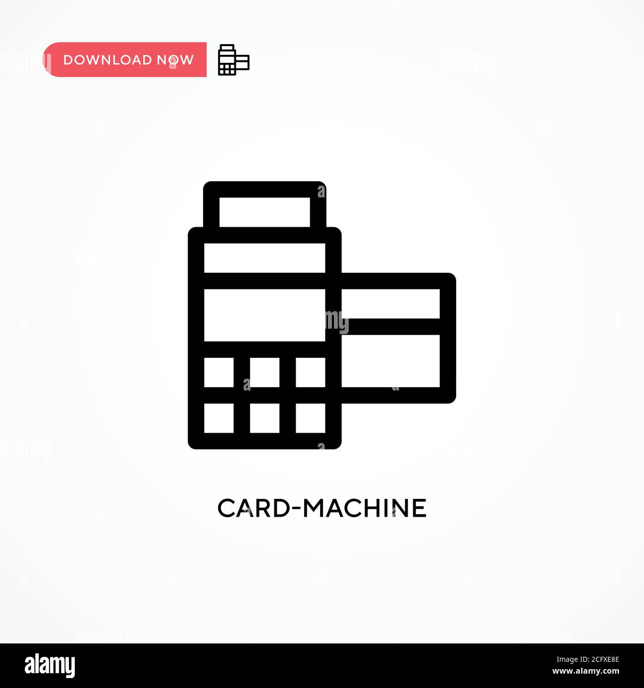 Card-machine Simple vector icon. Modern, simple flat vector ...