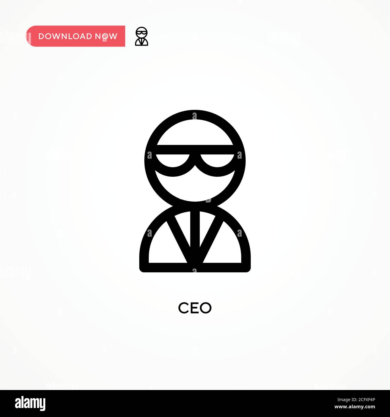 Ceo Simple vector icon. Modern, simple flat vector illustration for web ...