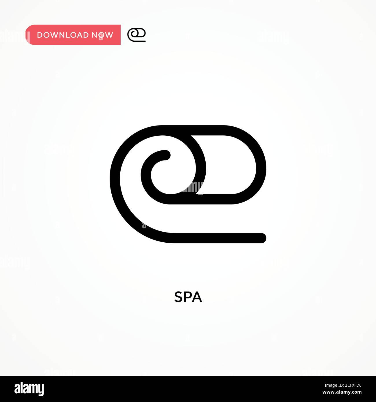 Spa Simple vector icon. Modern, simple flat vector illustration for web ...