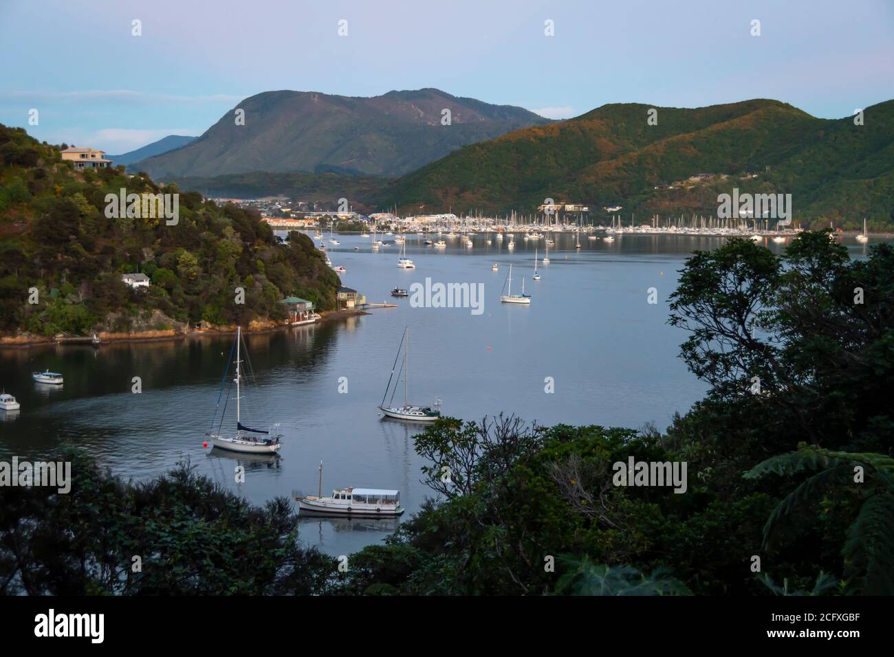 Waikawa Bay, Picton, Marlborough, South Island, New Zealand Stock Photo Alamy