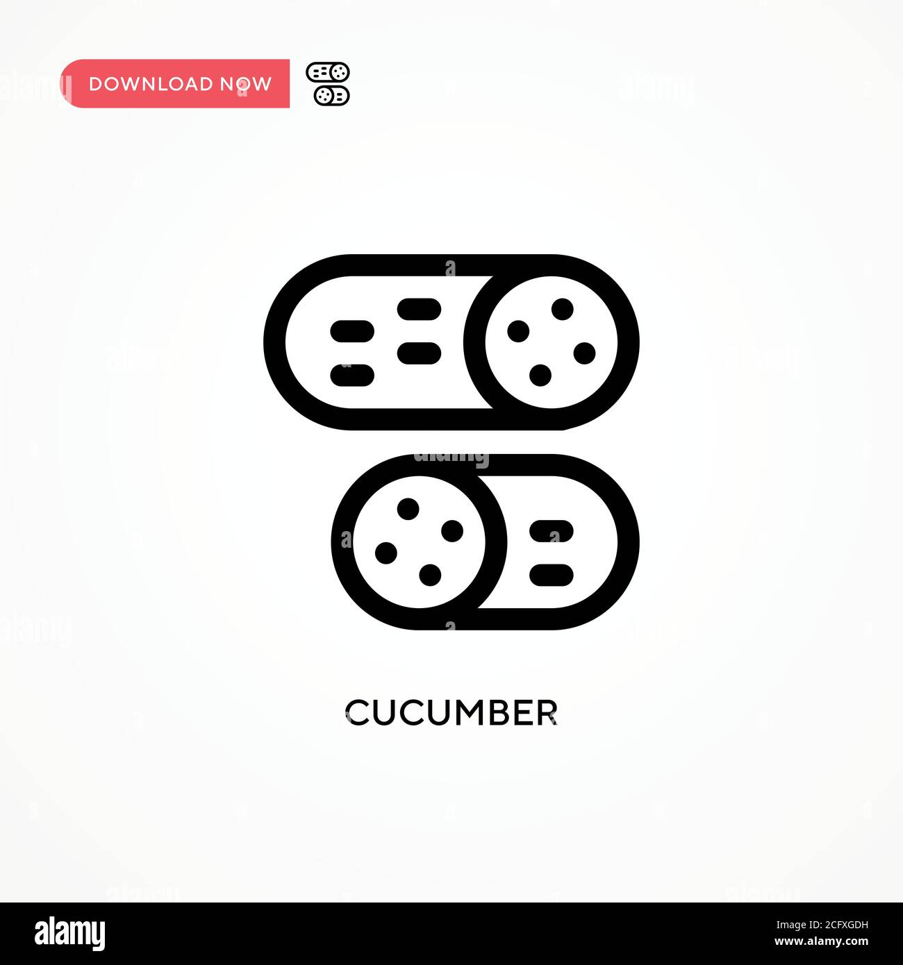 Cucumber cross section Stock Vector Images - Alamy