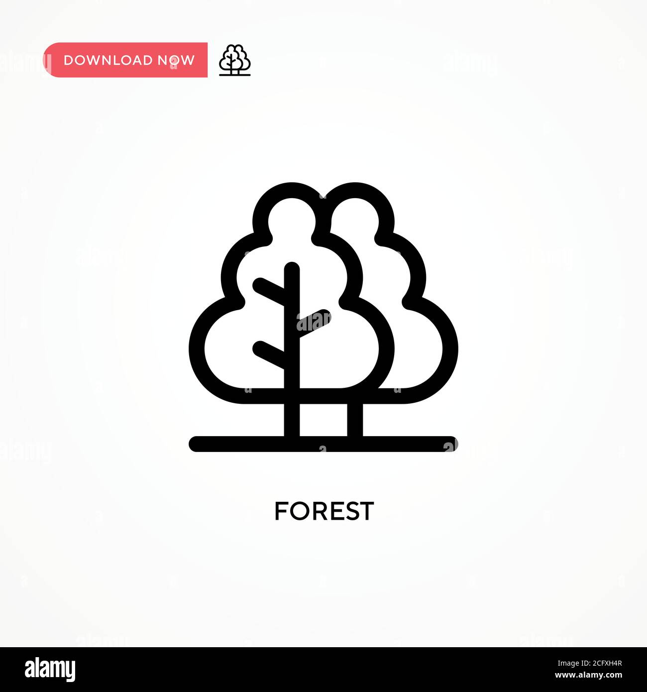 Mysterious foggy forrest Stock Vector Images - Alamy