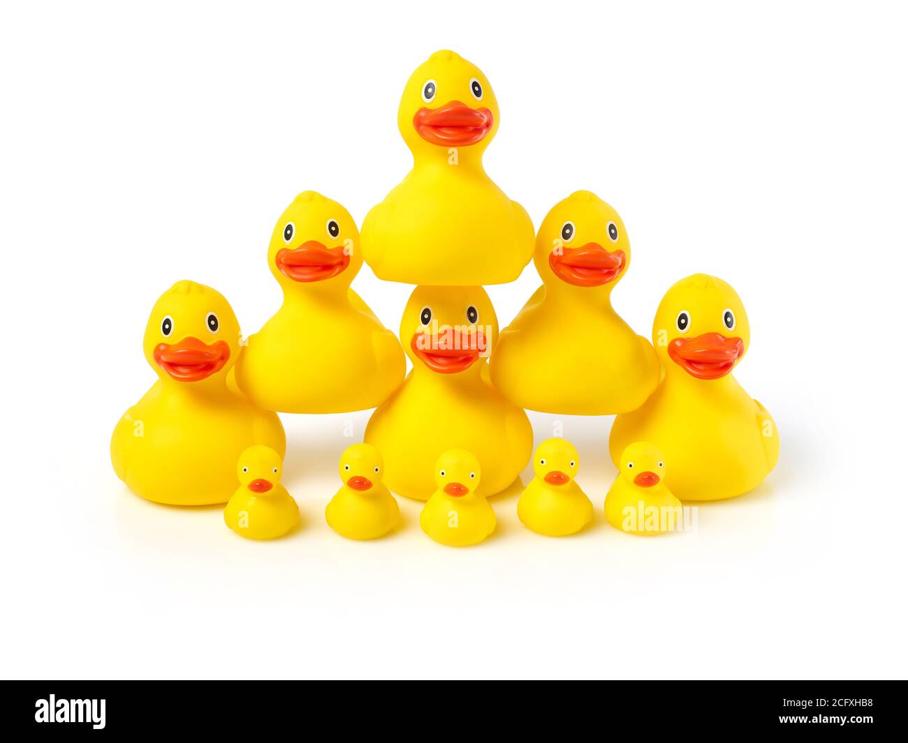 Acrobatic rubber ducks Stock Photo Alamy