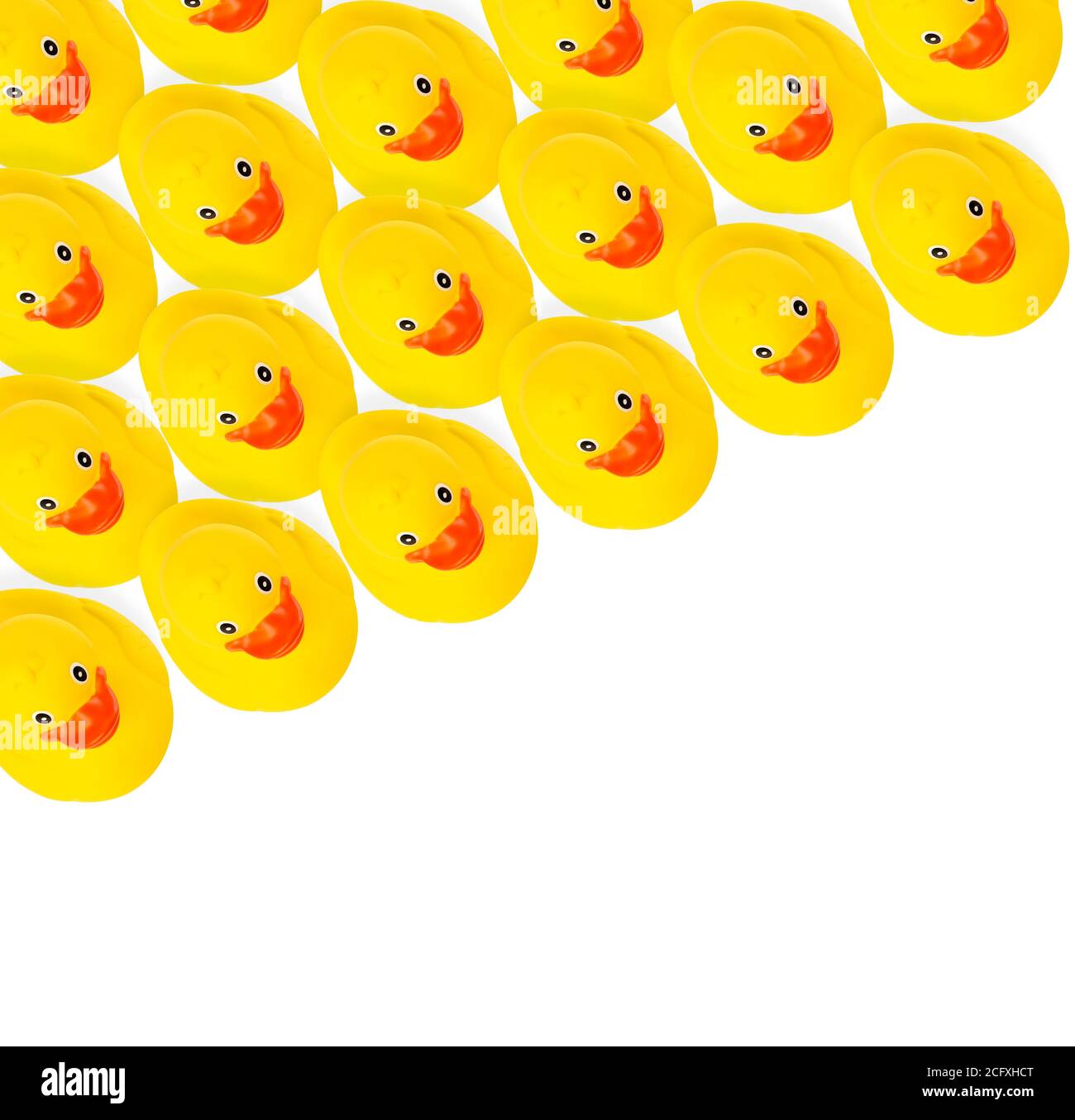 Group of yellow rubber ducks Stock Photo - Alamy