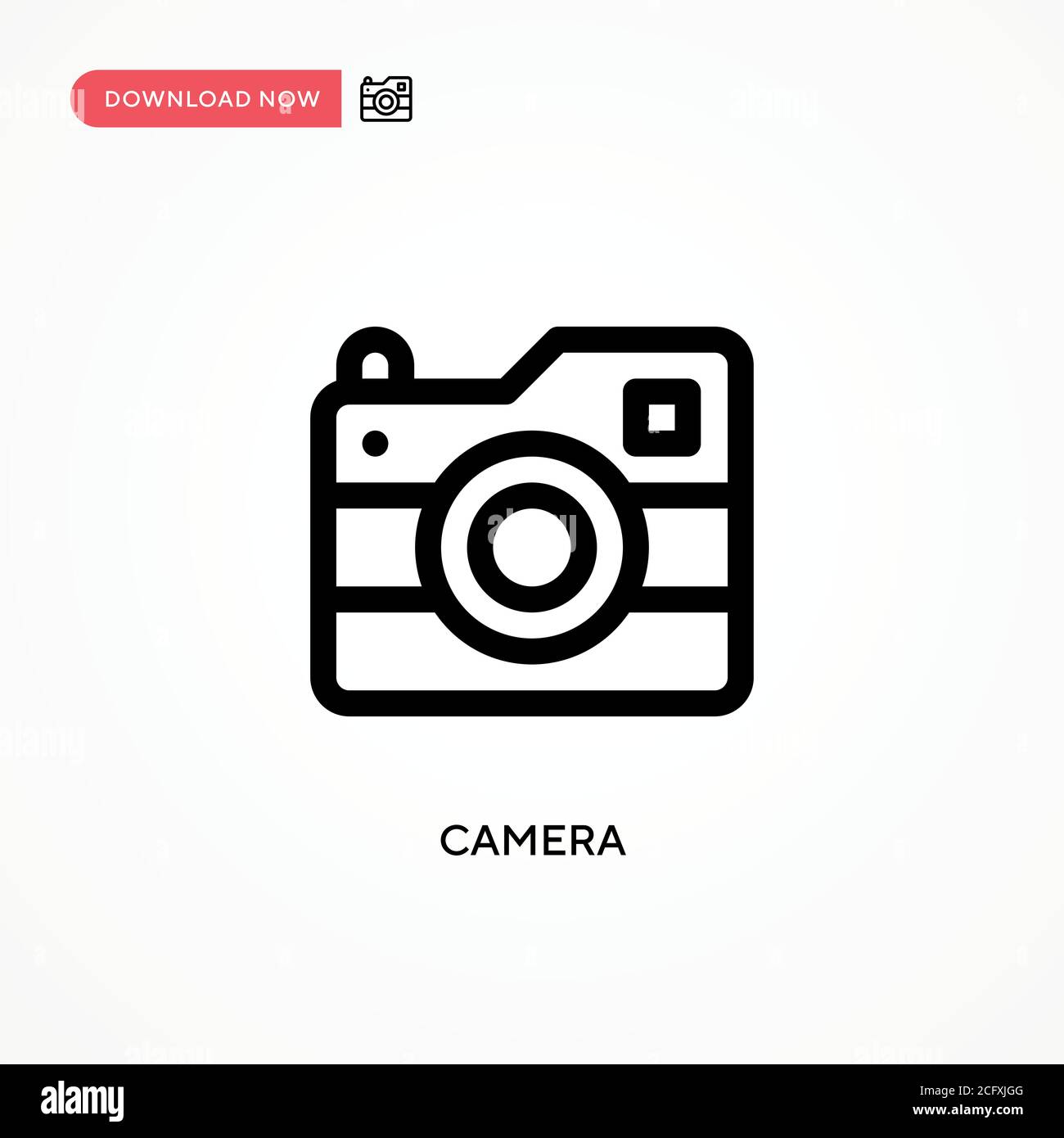 Camera Simple vector icon. Modern, simple flat vector illustration for ...
