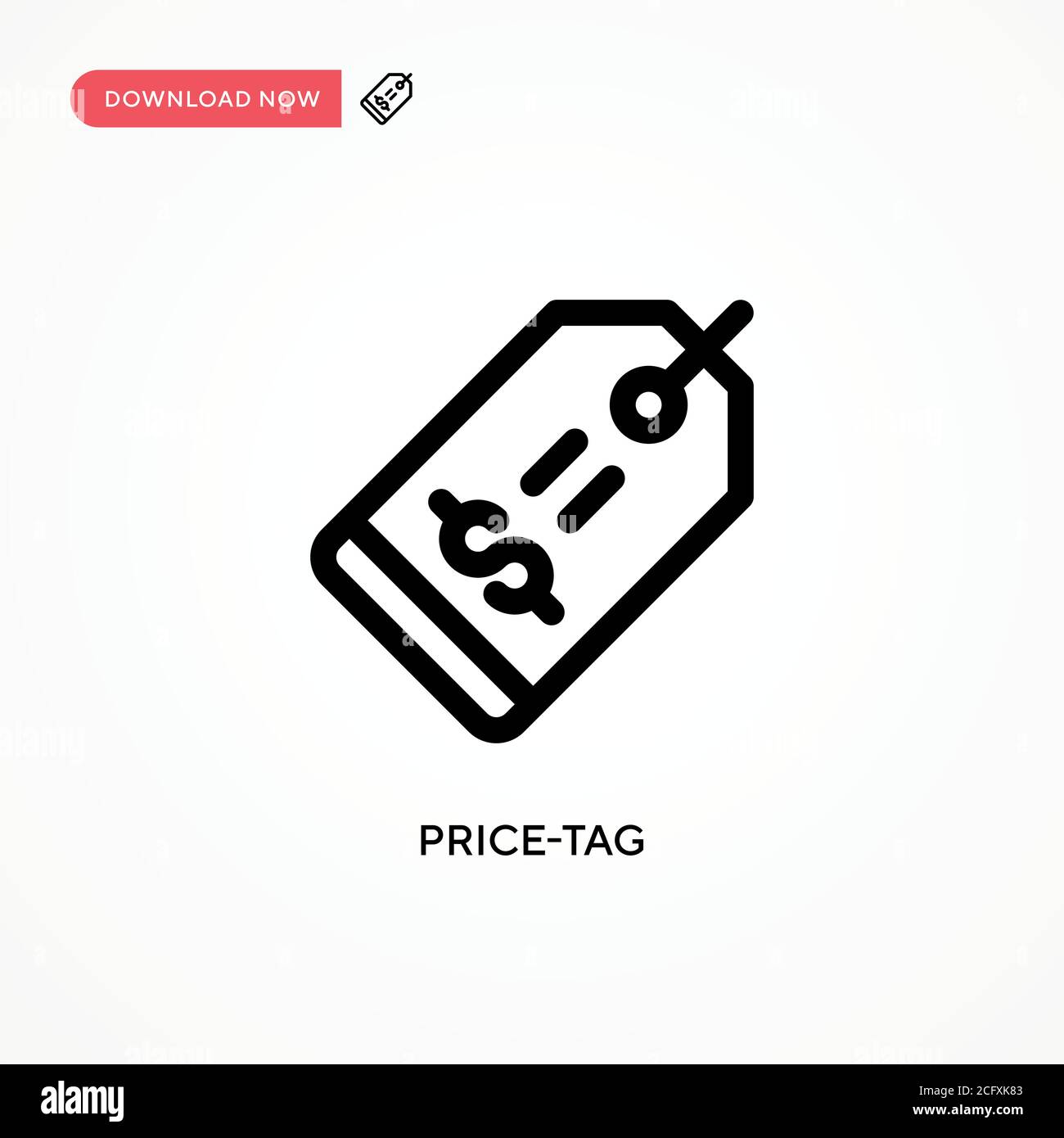 Price-tag Simple vector icon. Modern, simple flat vector illustration ...