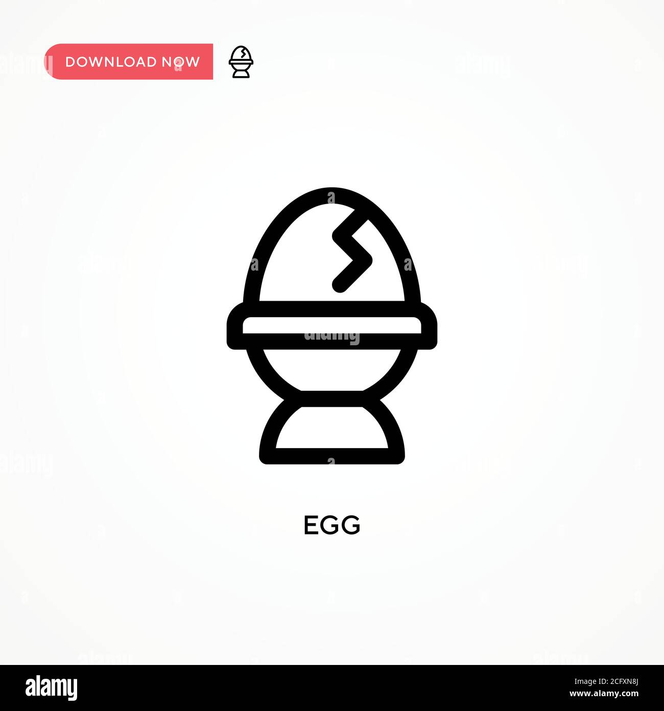 Egg Simple vector icon. Modern, simple flat vector illustration for web ...