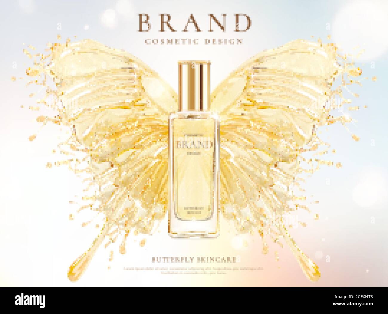 Luxury Perfume Bottle Logo Design Illustration For Cosmetics